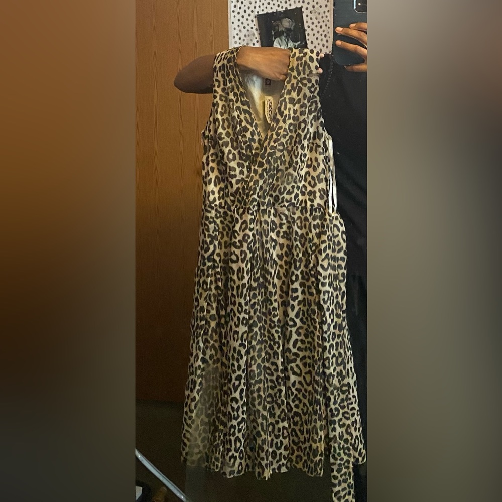 Cheetah print dress